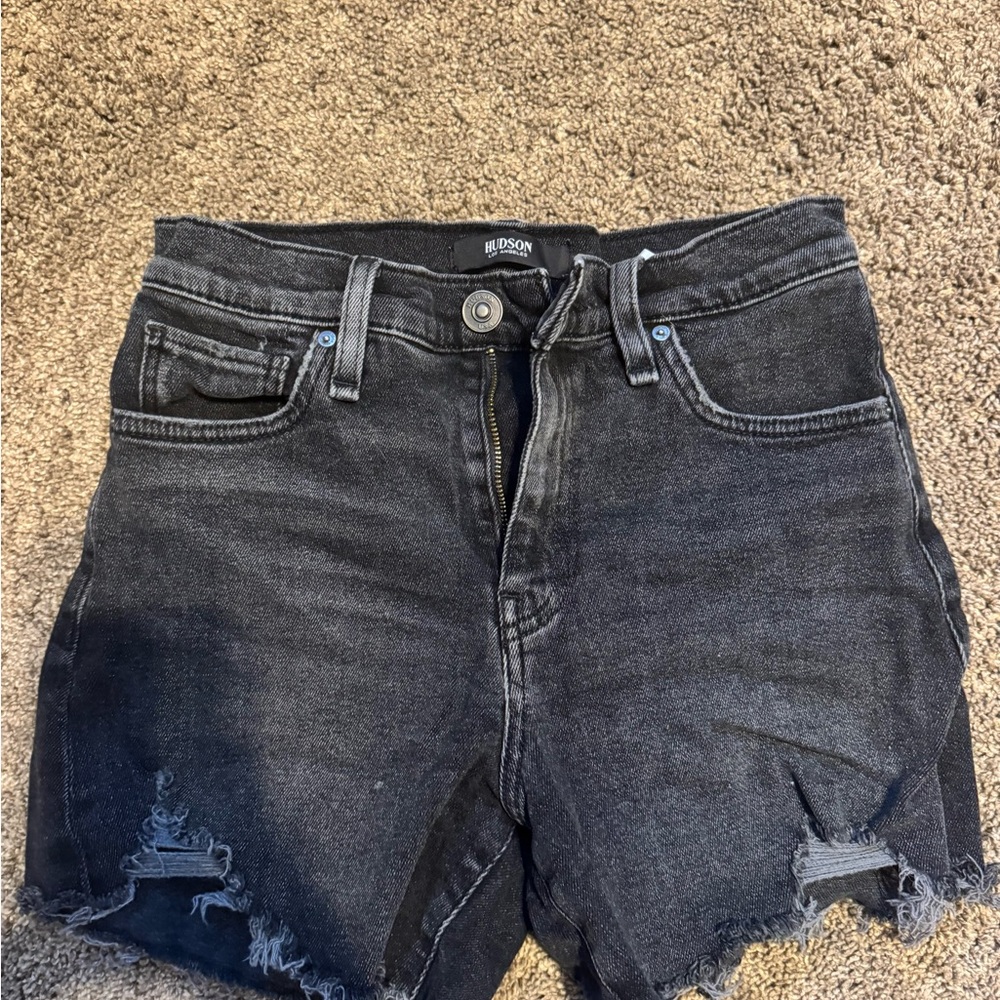 Hudson Jeans Dark Denim Shorts